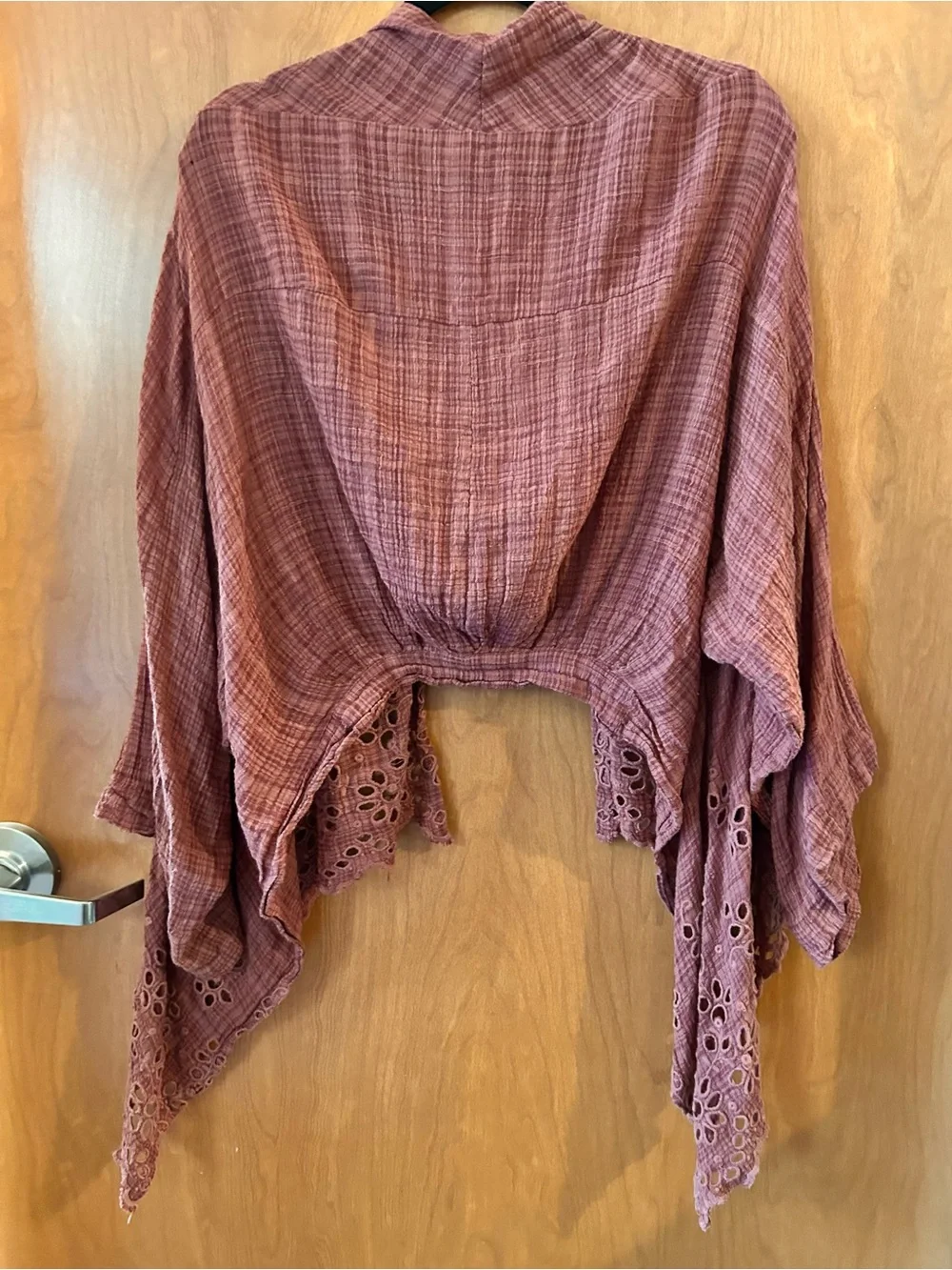 Free People Amira Wrap in Washed Mauve - Size M/L